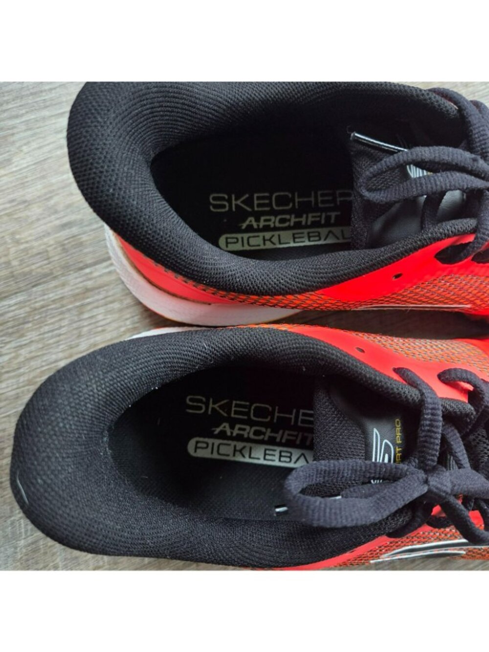Men's Sketchers Viper Court Pro 2.0 Pickleball Sneakers/Shoes Size 9.5 Orange/Bl - Picture 8 of 11